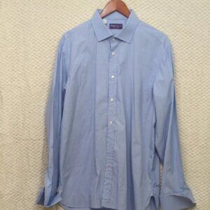 Ralph Lauren Purple Label Mens Dress Shirt XL - Blue